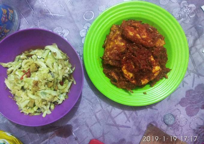  Resep  Sambal  telur  mata sapi ikan  teri by Tiara padang  