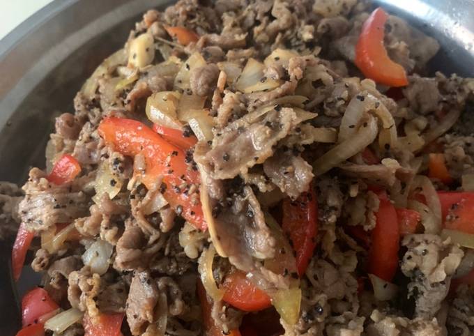 Resep Blackpepper Beef Resep Blackpepper Beef