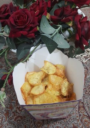 عکسی از دستور چیپس فلفل سیاه