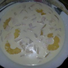 Pineapple cream dessert A picture of Pineapple cream dessert.