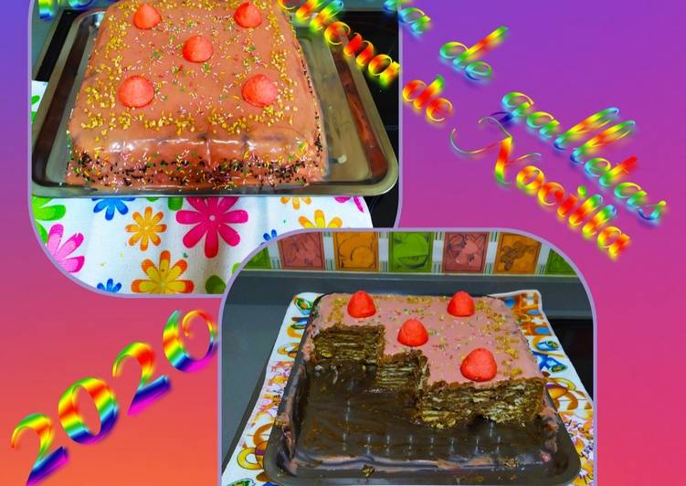 Tarta de galletas rellena de Nocilla casera a mi manera 🍰🍪🎂 🌷