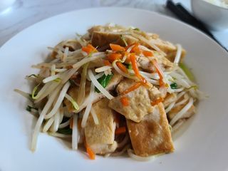 綠豆芽炒豆腐