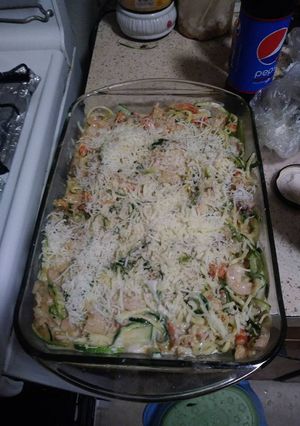 A picture of Easy Crawfish Zucchini Bake.