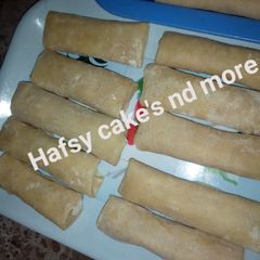 A picture of Unfried springrolls.