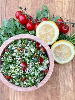 A picture of Green Herb Tabbouleh 🌿🌱.