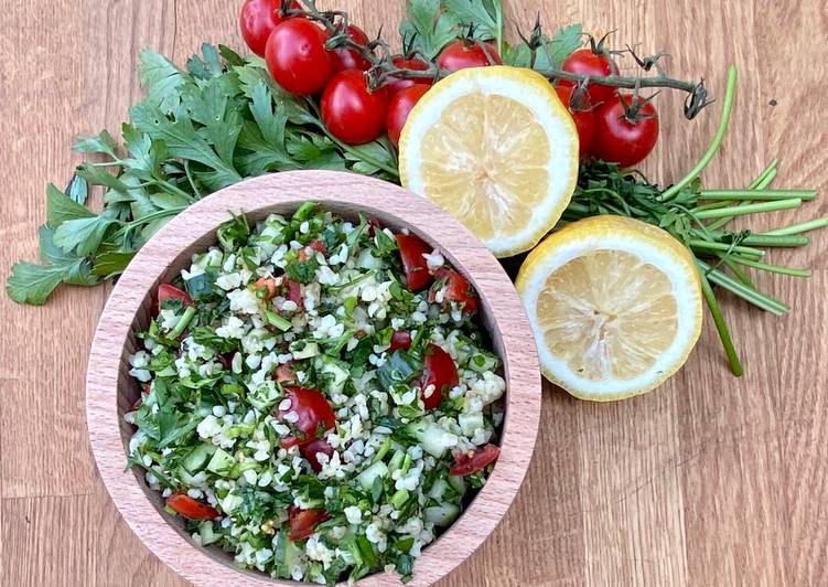 Easiest Way to Prepare Favorite Green Herb Tabbouleh 🌿🌱