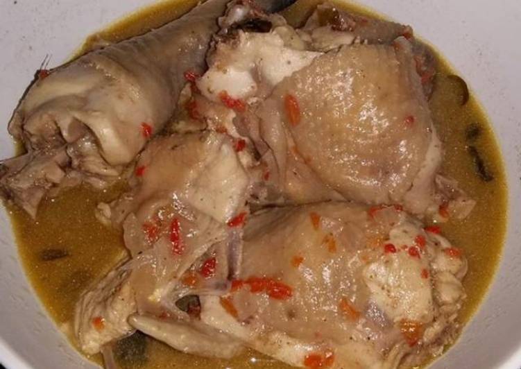 Recipe of Homemade Chicken pappe soup