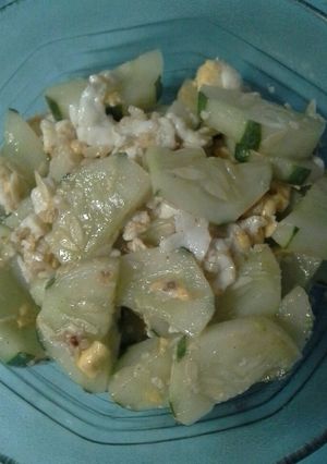Foto resep Timun Tumis Telor