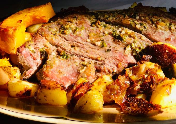 Colita De Cuadril Con Papas Y Calabacín Al Horno Receta De 🌸 Carolita 🌸 ...