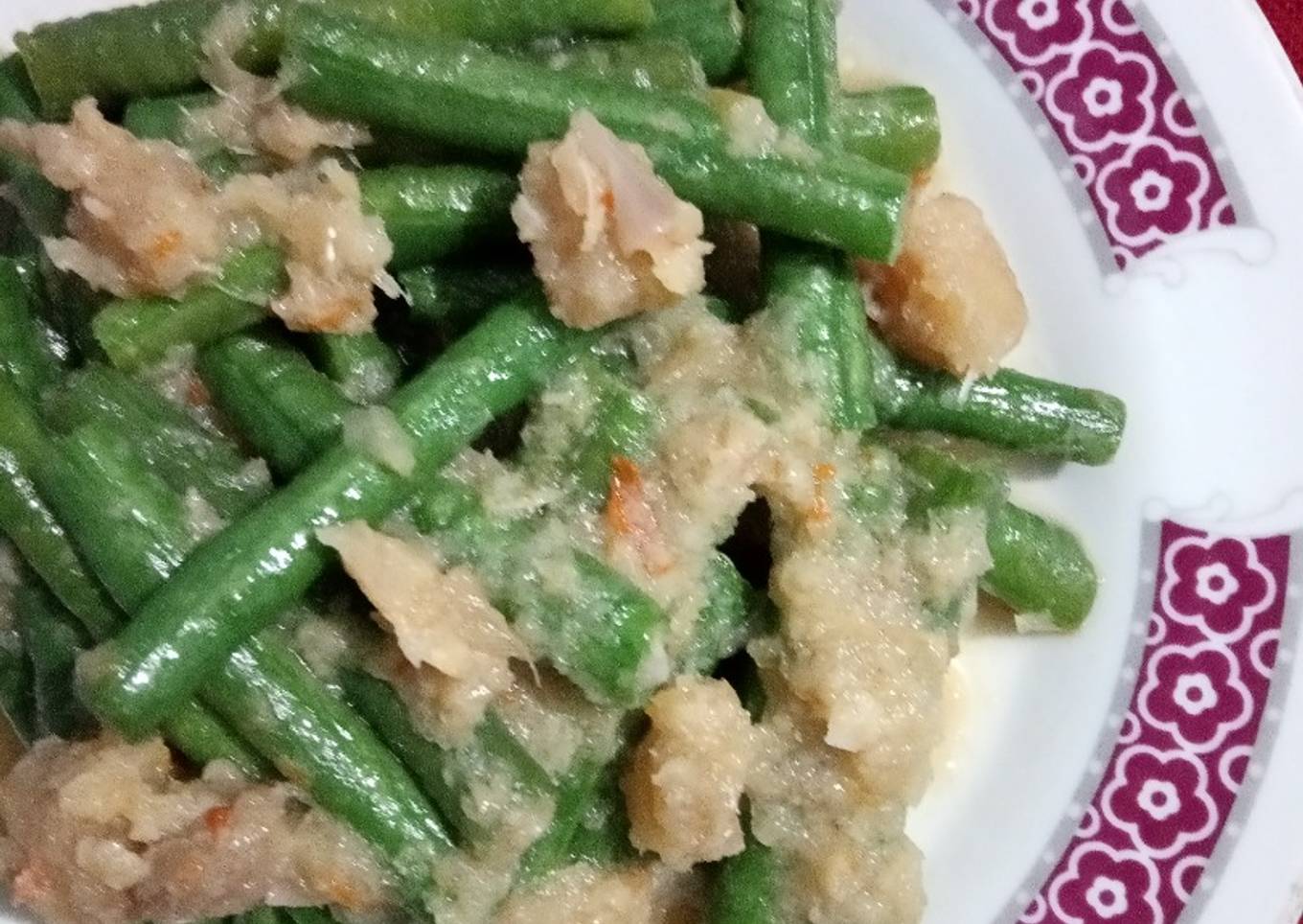 551) Tumis Kacang Panjang Ikan Asin