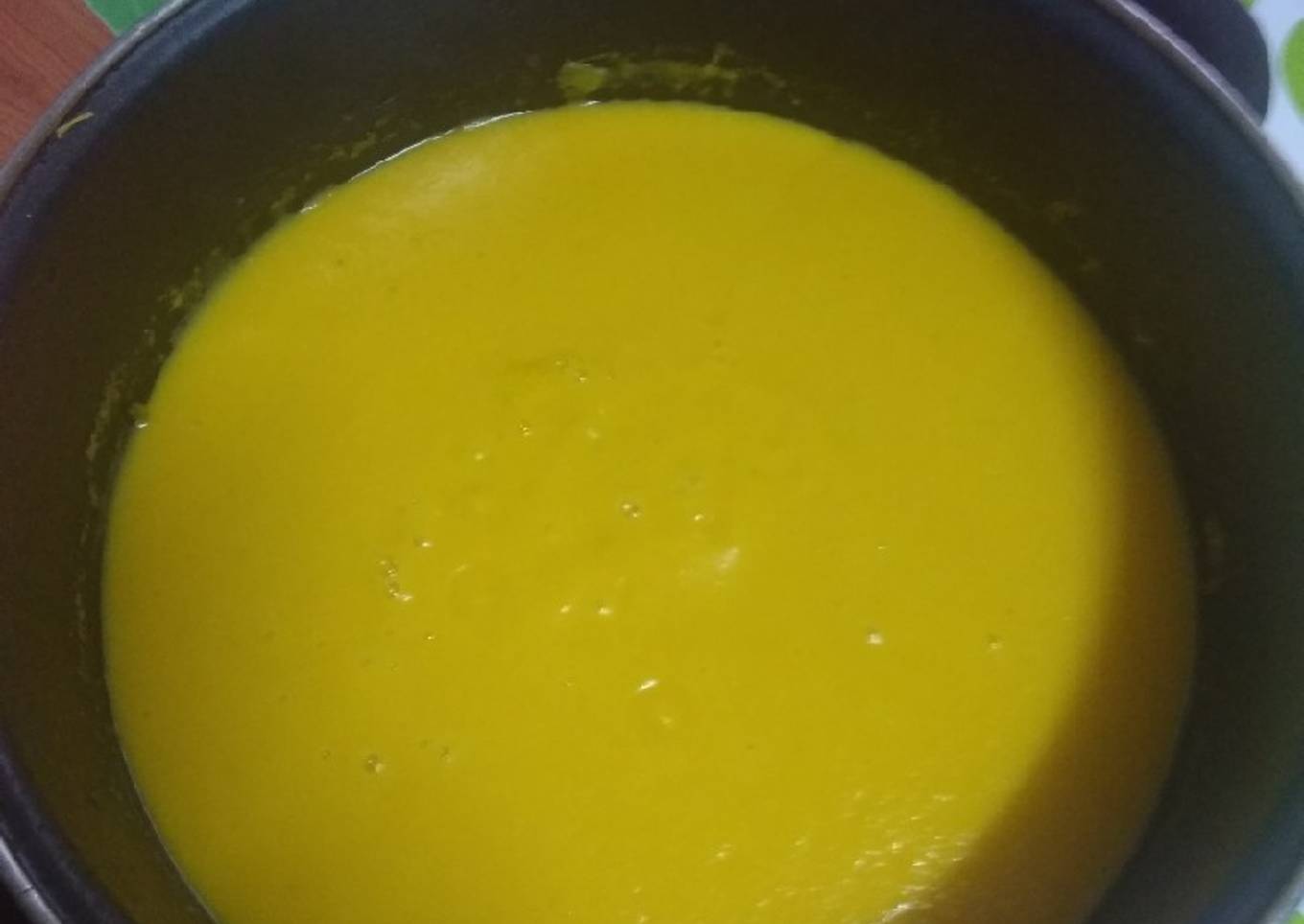 Crema de garbanzos, calabaza, zanahoria y batata