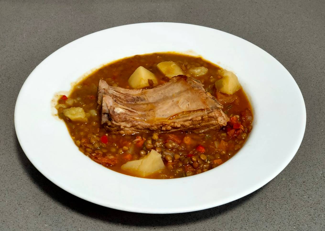 Lentejas con costilla