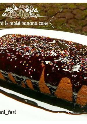 Foto resep Light & moist banana cake