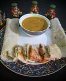 Jini dosa with sambhar