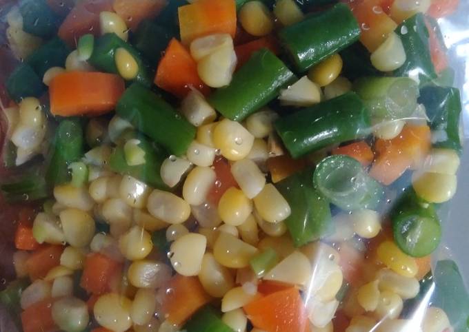 Resep Frozen Mix Vegetables, Enak Banget