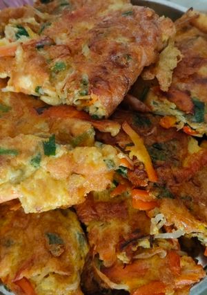 Foto resep Telor dadar sayur
