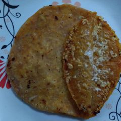 Pizza paratha A picture of Pizza paratha.