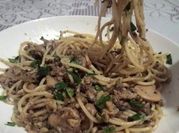 A picture of mackerel pasta