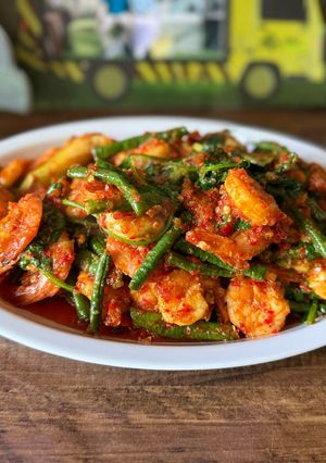 Foto resep Udang masak thai dan kacang panjang