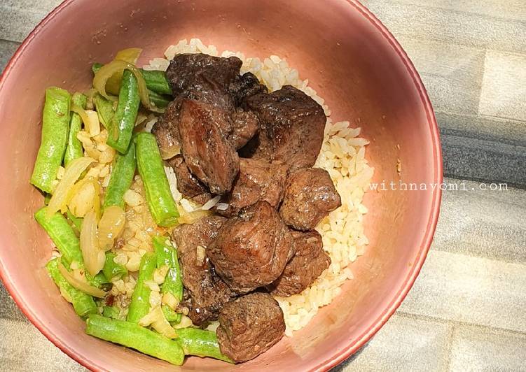 Saikoro Beef with Butter Rice