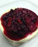 Cheesecake de frutos rojos saludable