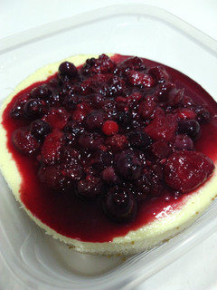 Una foto de Cheesecake de frutos rojos saludable