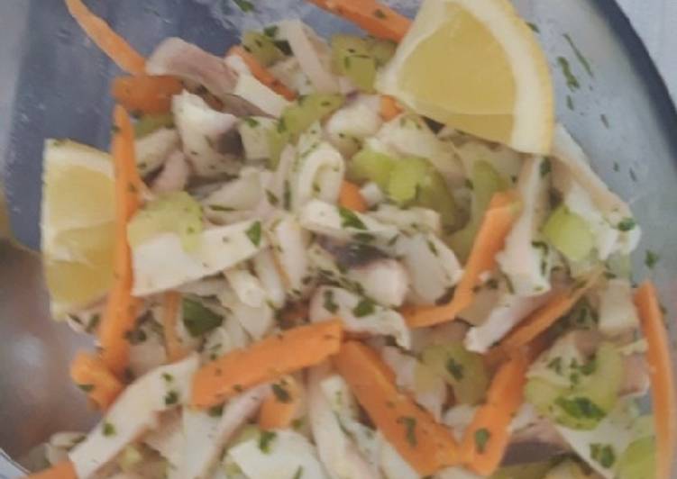 Insalata fresca di seppia gigante