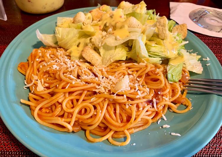 Simple Way to Prepare Favorite Spaghetti a mi estilo