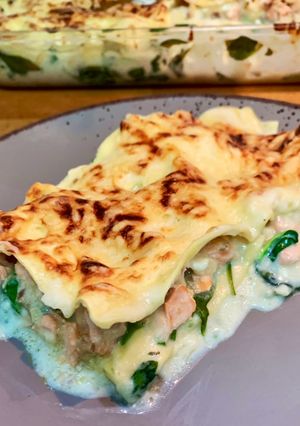 Une photo de Lasagnes saumon et épinards