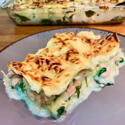 Lasagnes saumon et épinards