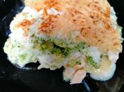 Une photo de gratin brocolis
