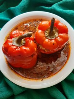 عکسی از دستور دلمه فلفل