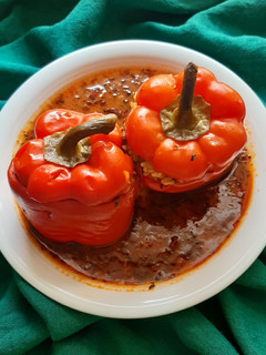 عکسی از دستور دلمه فلفل