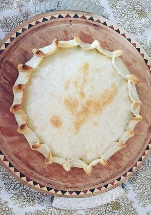 Una foto de Tarta de ricota y portobello