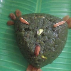 A picture of Green chana halwa.