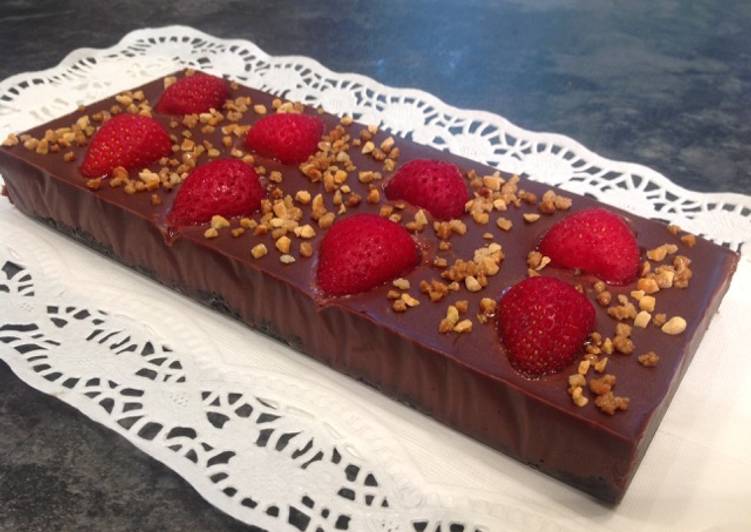 Turrón de chocolate con galletas Oreo