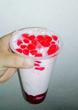 รูปของ ไข่มุกสูตร2 ไข่มุกชมพูสีสวยหอมหวาน