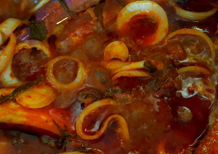 Langkah Mudah Memasak Asam pedas daging nak pikat hati mertua yang Yummy