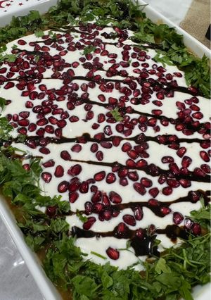 صورة لوصفة فتة ورق عنب