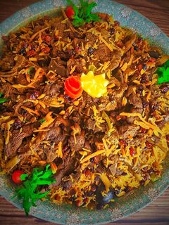 صورة لوصفة كبسة ريش لحم الغنم 🍖🍖🐏🐏