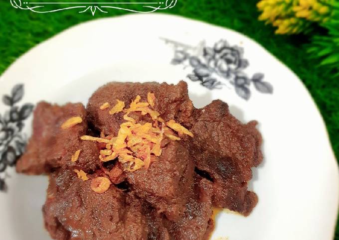 Rendang daging bumbu instan