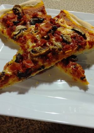 Una foto de Pizza