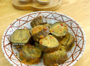 Hình của món Cà Tím Kho Chao Môn Chay.