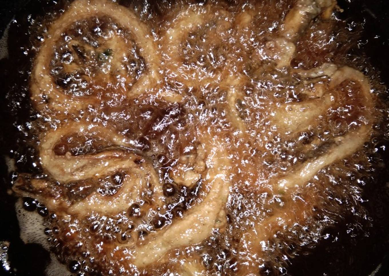 Belut goreng