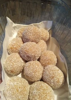 Una foto de Cocadas de bizcocho