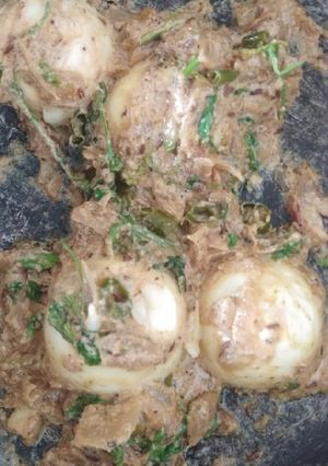 A picture of Egg malai curry.