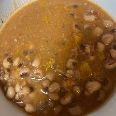 A picture of New Year’s Day Black-Eyed Peas.