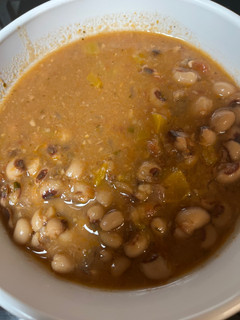 A picture of New Year’s Day Black-Eyed Peas.