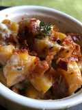 Gnocchi di zucca con blue cheese noci e granella croccante di bacon