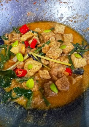 Foto resep Lodeh tahu tempe kacang panjang,udang